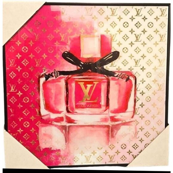 Instinct Style Louis Vuitton LV Logo Framed Wall Decor - Picture 1 of 7
